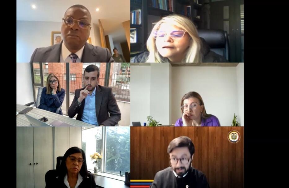 Audiencia de imputación de cargos contra exembajador Daniel Garcés. Foto: Captura de pantalla