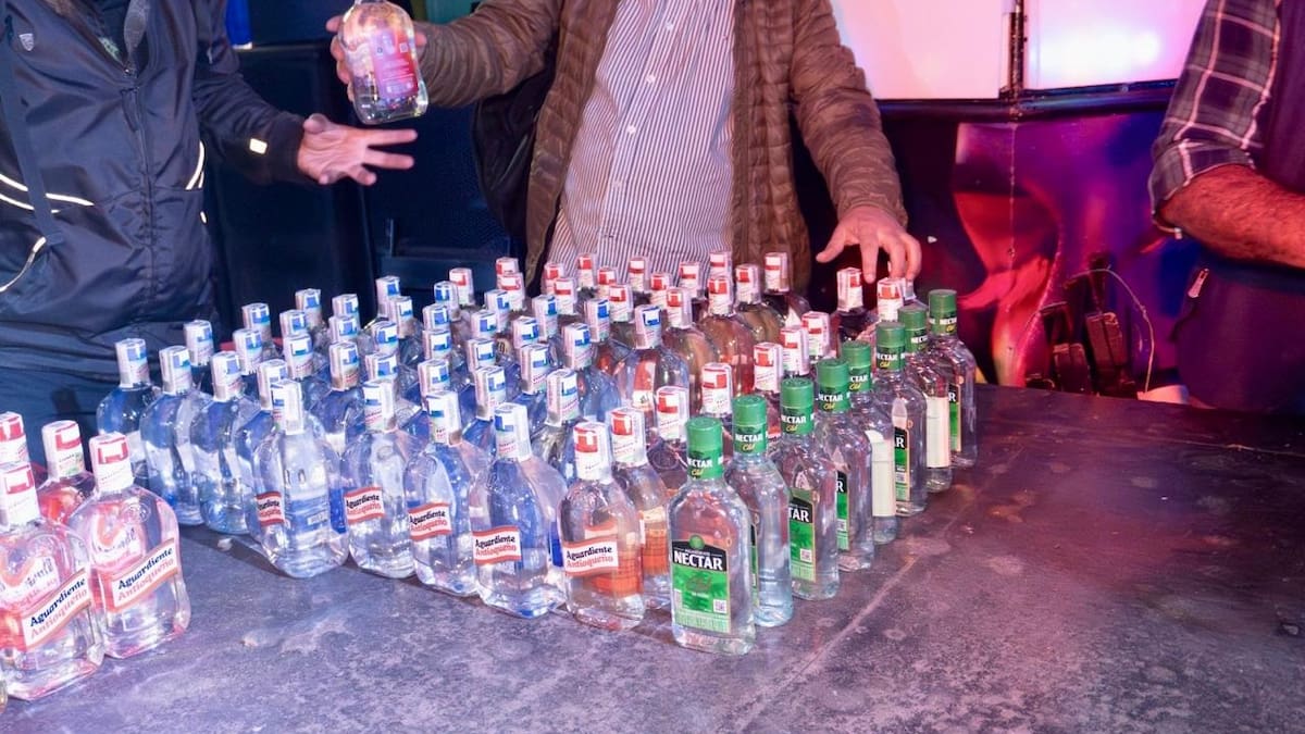 Licor adulterado y estupefacientes: así fue el operativo contra locales con fachada de sindicatos