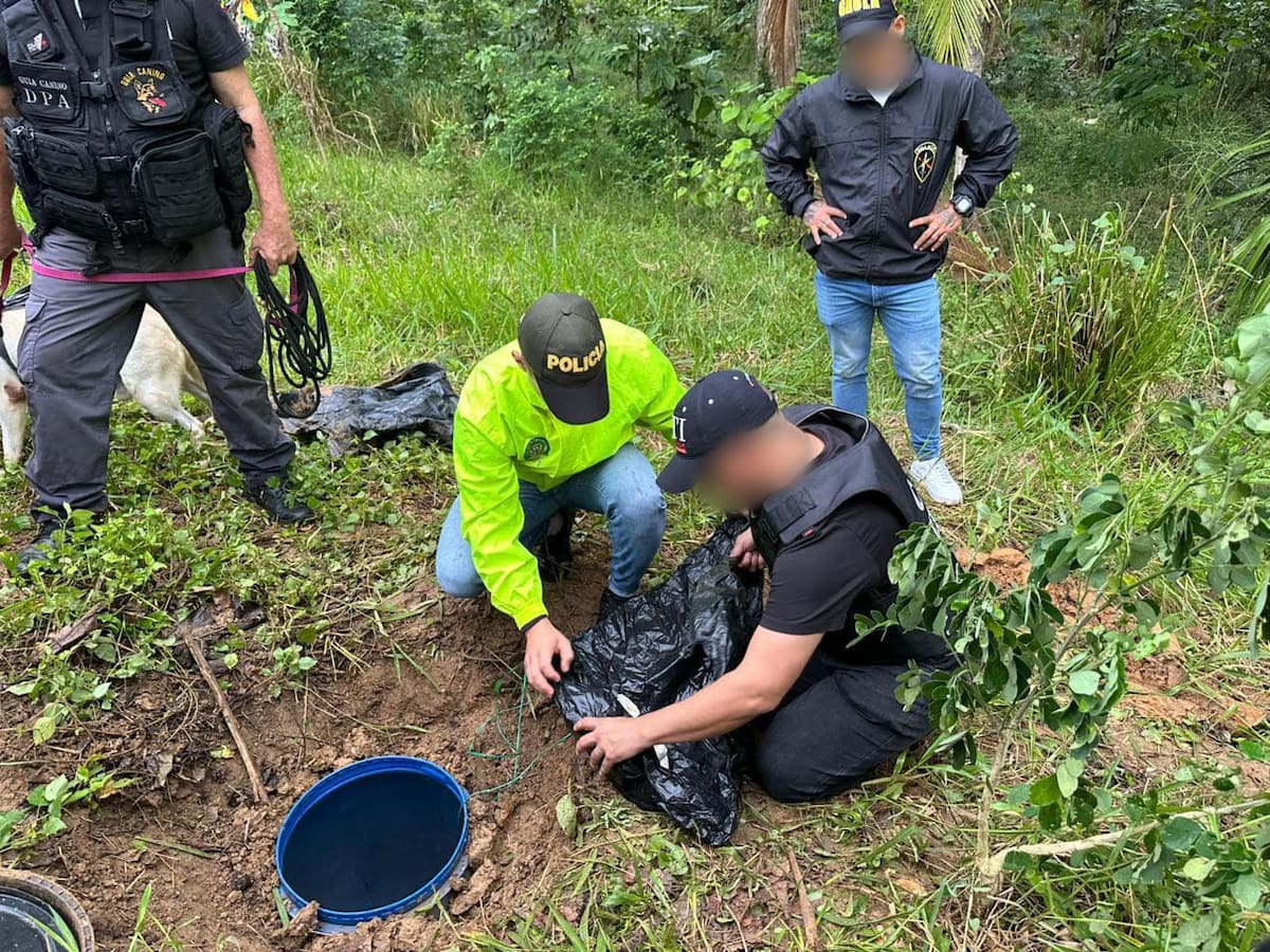 Hallan caleta con armas de fuego en zona rural de Montería: una persona fue capturada