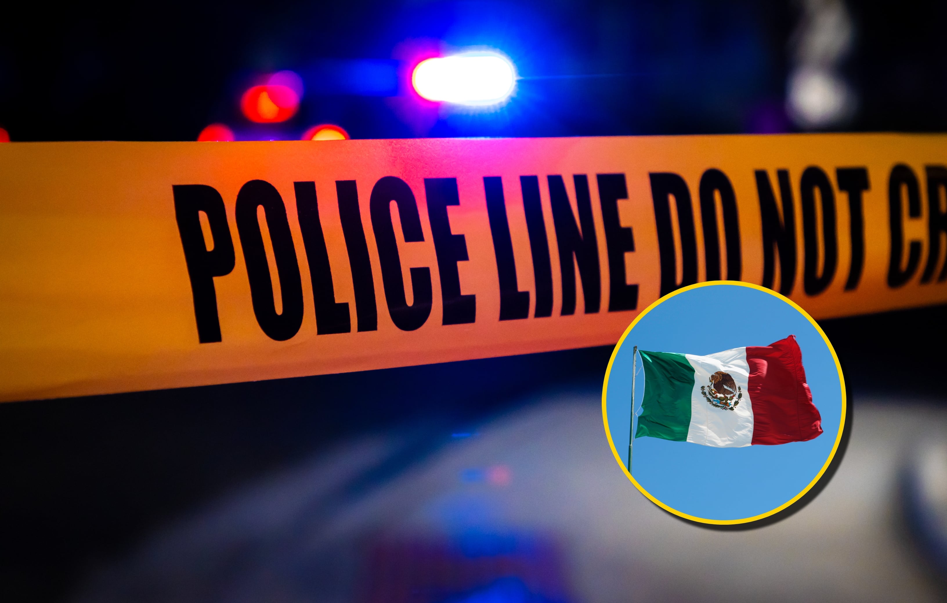 Referencia de crimen y bandera de México. Foto: Ajax9 y Buena Vista Images vía Getty Images. 