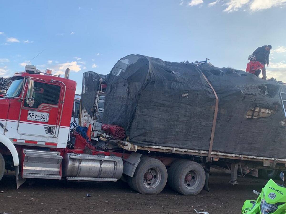 Hallan cadáver de hombre en la parte alta de un camión cerca a una empresa de Villamaría