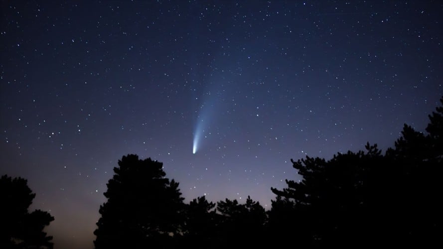 El cometa Neowise fue descubierto el pasado mes de marzo. Foto: Getty Images