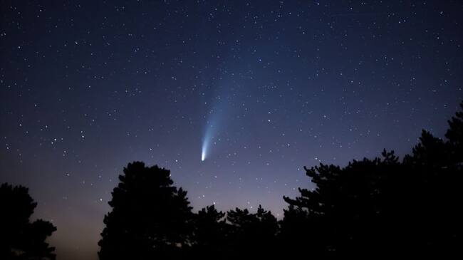 El cometa Neowise fue descubierto el pasado mes de marzo. Foto: Getty Images