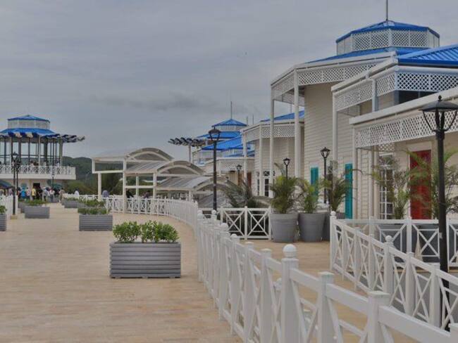 Muelle 1.888, centro gastronómico de Puerto Colombia. Foto: Gobernación del Atlántico.