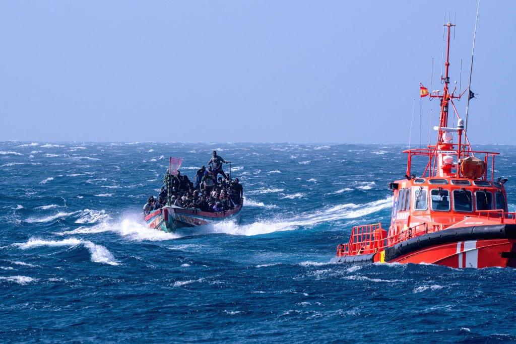 Migrante ingresando por las Islas Canarias. I Foto: Ximena Borrazas/SOPA Images/LightRocket via Getty Images.