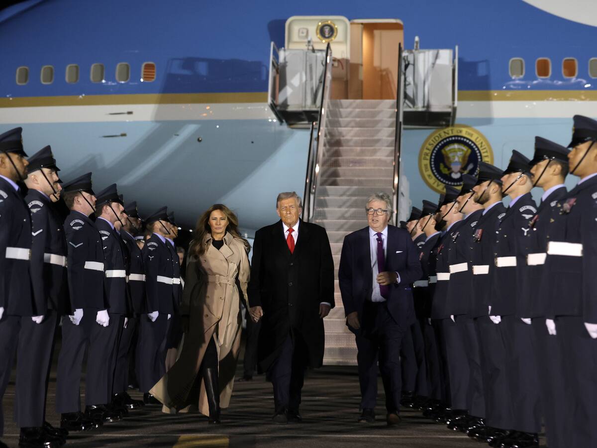 Trump llegó a Londres para iniciar este miércoles una visita de Estado al Reino Unido