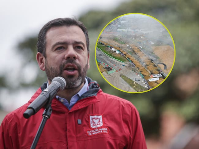 Carlos Fernando Galán e implosión de puentes en calle 13 con avenida Américas. Fotos: (Colprensa - Cristian Bayona) / Suministrada