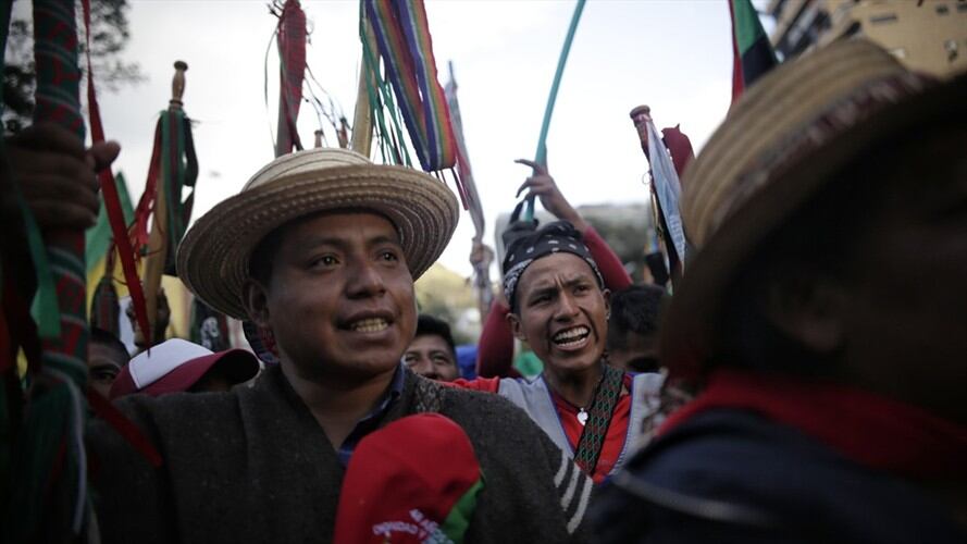 Aunque no hubo personas heridas, las comunidades expresaron su preocupación . Foto: Colprensa