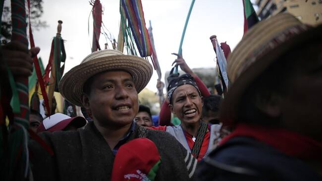 Aunque no hubo personas heridas, las comunidades expresaron su preocupación . Foto: Colprensa