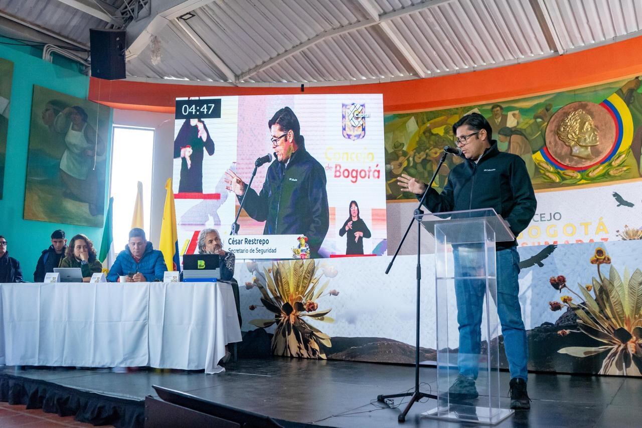 César Restrepo. Foto: Secretaría de Seguridad de Bogotá