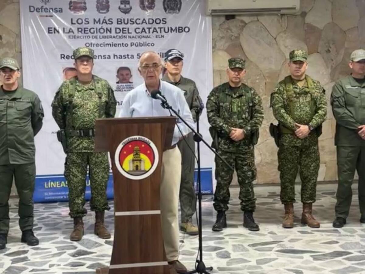 “Ya nuestros militares han sostenido enfrentamientos con el ELN en el Catatumbo”: MinDefensa