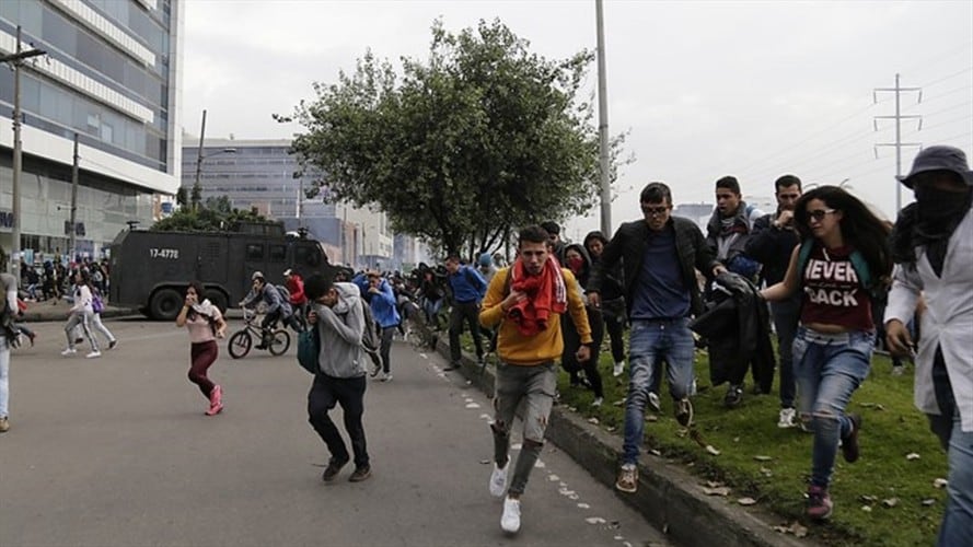 María José Pizarro denuncia agresiones del Esmad contra estudiantes. Foto: Colprensa