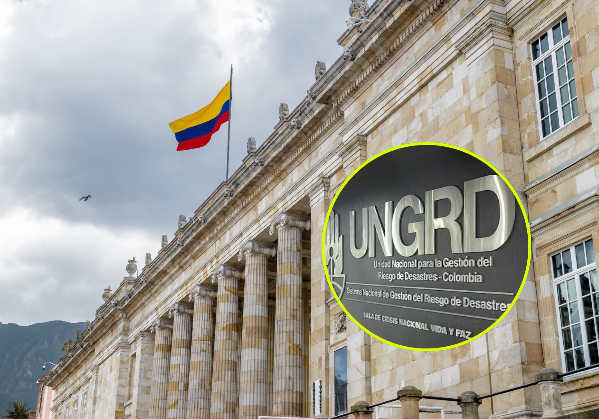 Congreso de Colombia y UNGRD. Foto: Getty Images / UNGRD
