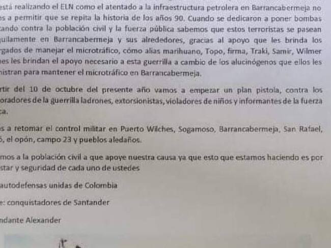 Panfleto / suministrada