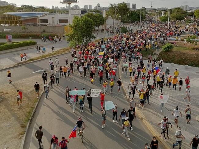 Líderes del paro en Santa Marta fueron amenazados de muerte por unos encapuchados. Foto: La W Radio