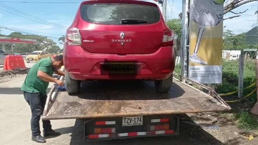 Inmovilizan vehículos que operaban por plataformas digitales prohibidas en Santa Marta. Foto: Alcaldía de Santa Marta