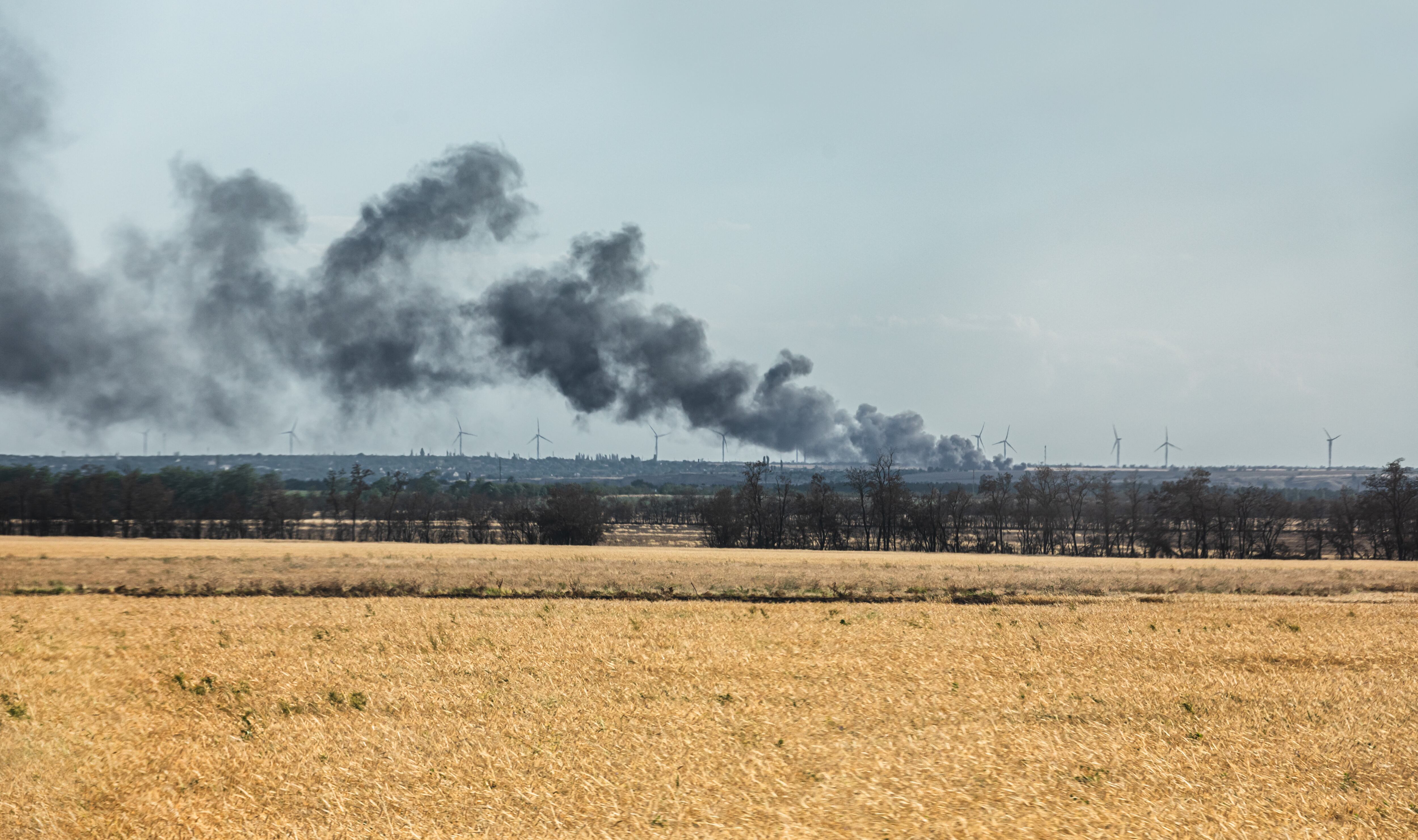 Vista aérea de la región de Mykolaiv, en Ucrania, en medio de la invasión rusa. (Photo by Mykhaylo Palinchak/SOPA Images/LightRocket via Getty Images)