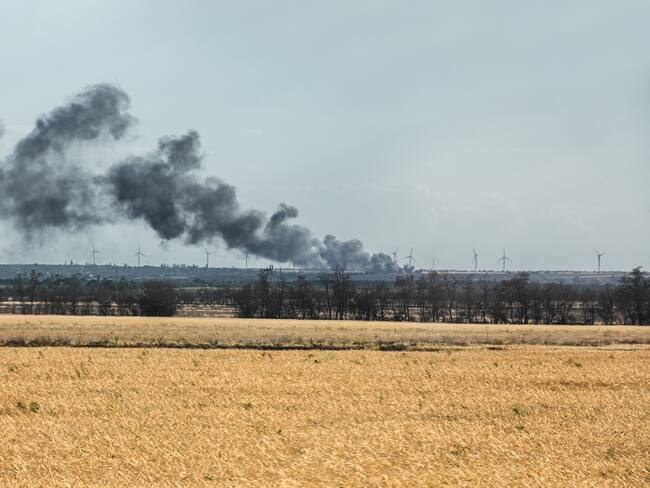 Vista aérea de la región de Mykolaiv, en Ucrania, en medio de la invasión rusa. (Photo by Mykhaylo Palinchak/SOPA Images/LightRocket via Getty Images)