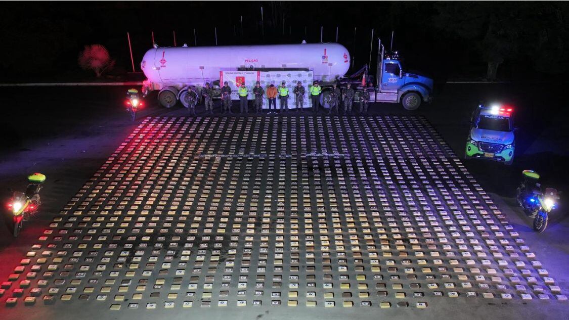 Incautación de cocaína. Foto: cortesía.