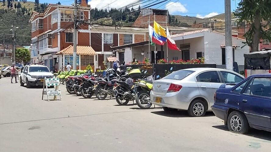 Incendio en estación de Soacha. Foto: Colprensa