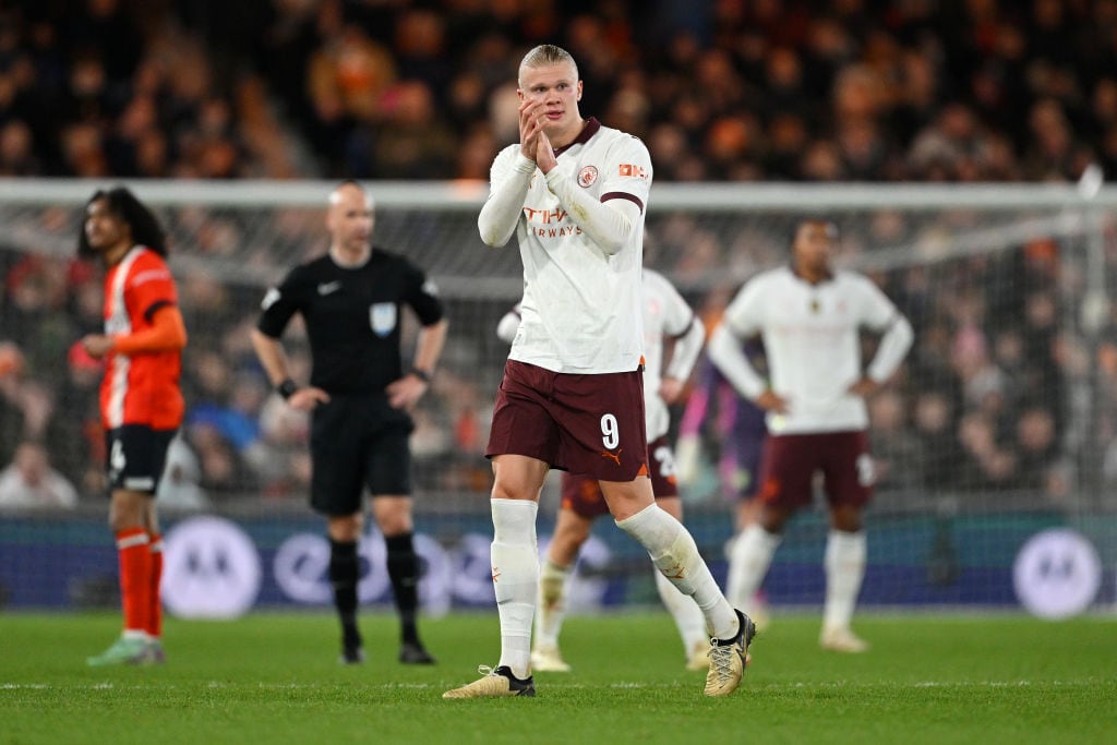 Erling Haaland, jugador del Manchester City. Foto: Shaun Botterill/Getty Images