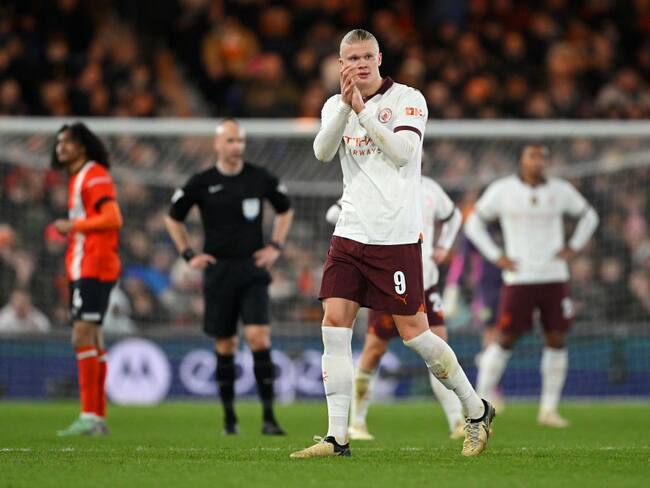 Erling Haaland, jugador del Manchester City. Foto: Shaun Botterill/Getty Images