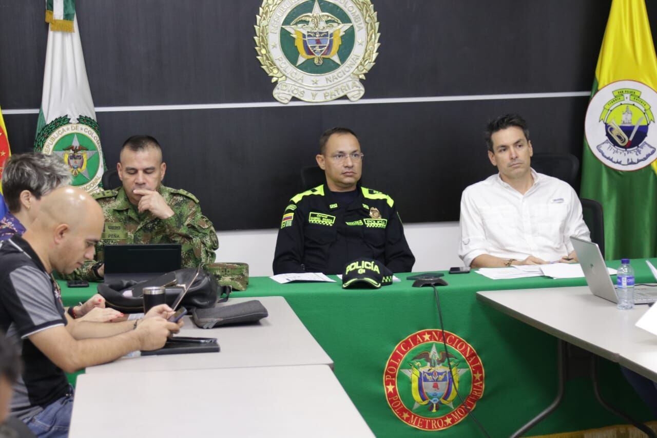 Consejo de seguridad en Montería. Foto: Alcaldía de Montería.