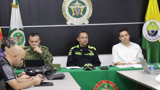 Consejo de seguridad en Montería. Foto: Alcaldía Montería.