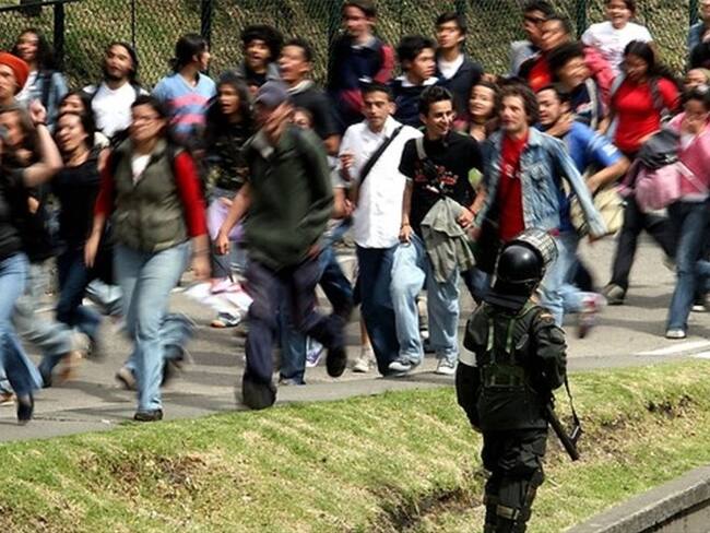 ¿Qué medidas tomarán las autoridades de Bogotá para las marchas estudiantiles de mañana?. Foto: Colprensa