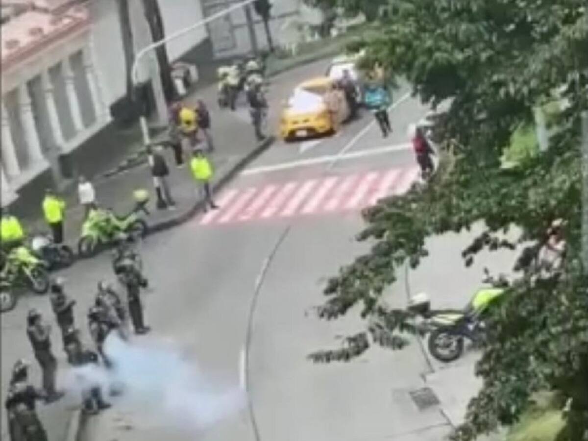 Investigan activación de artefacto por parte del ESMAD en el paro de taxistas