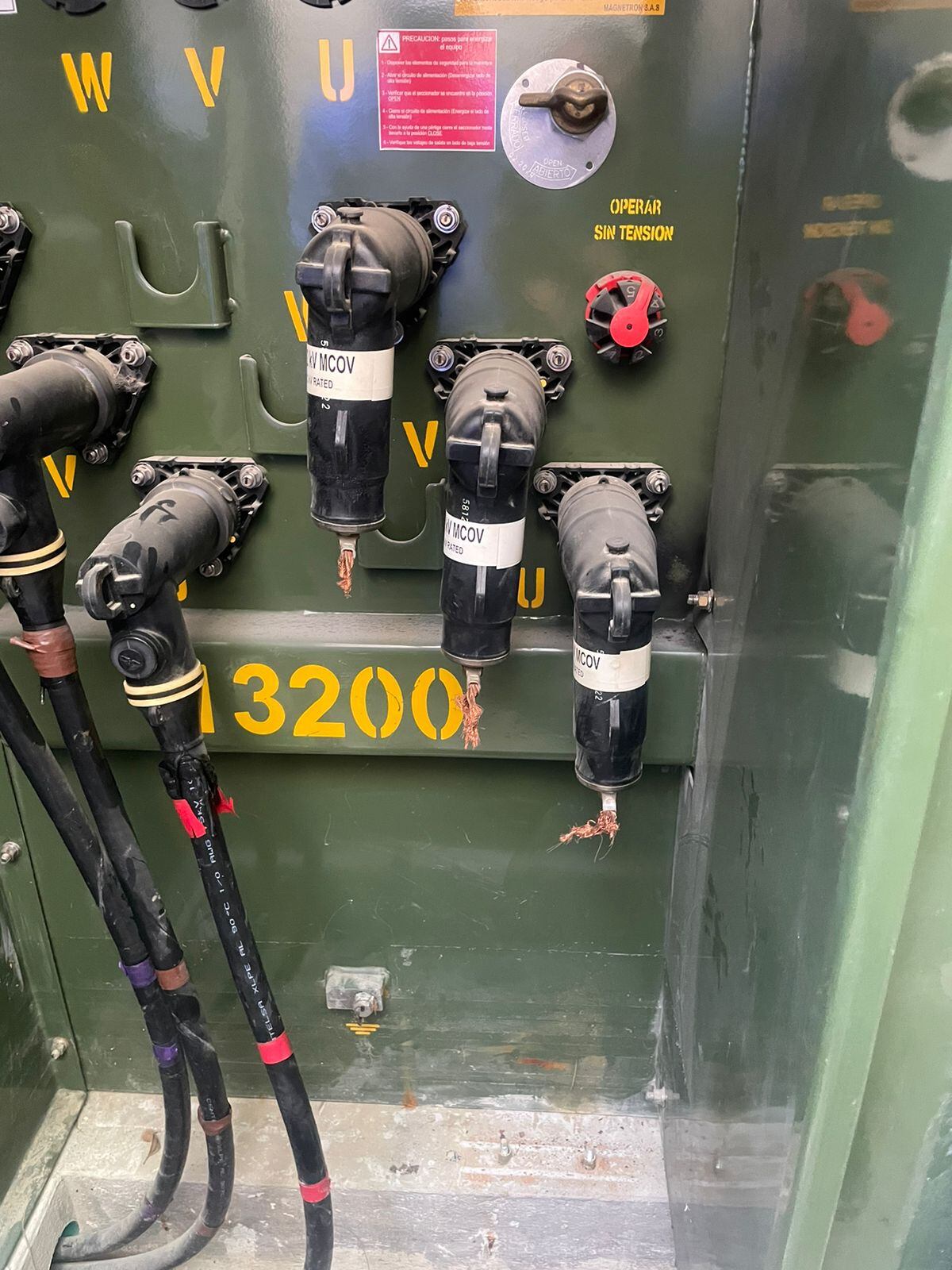 Robo del cableado eléctrico/ Alcaldía