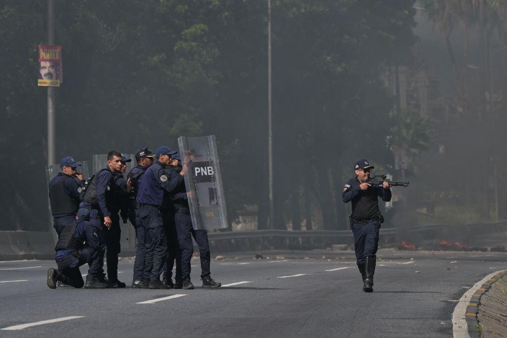 Policía venezolana. I Foto: YURI CORTEZ/AFP via Getty Images.