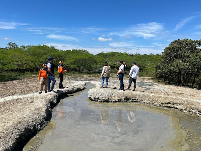 Reportan normalidad en volcanes de lodo de dos municipios de Córdoba. Foto: prensa CVS.