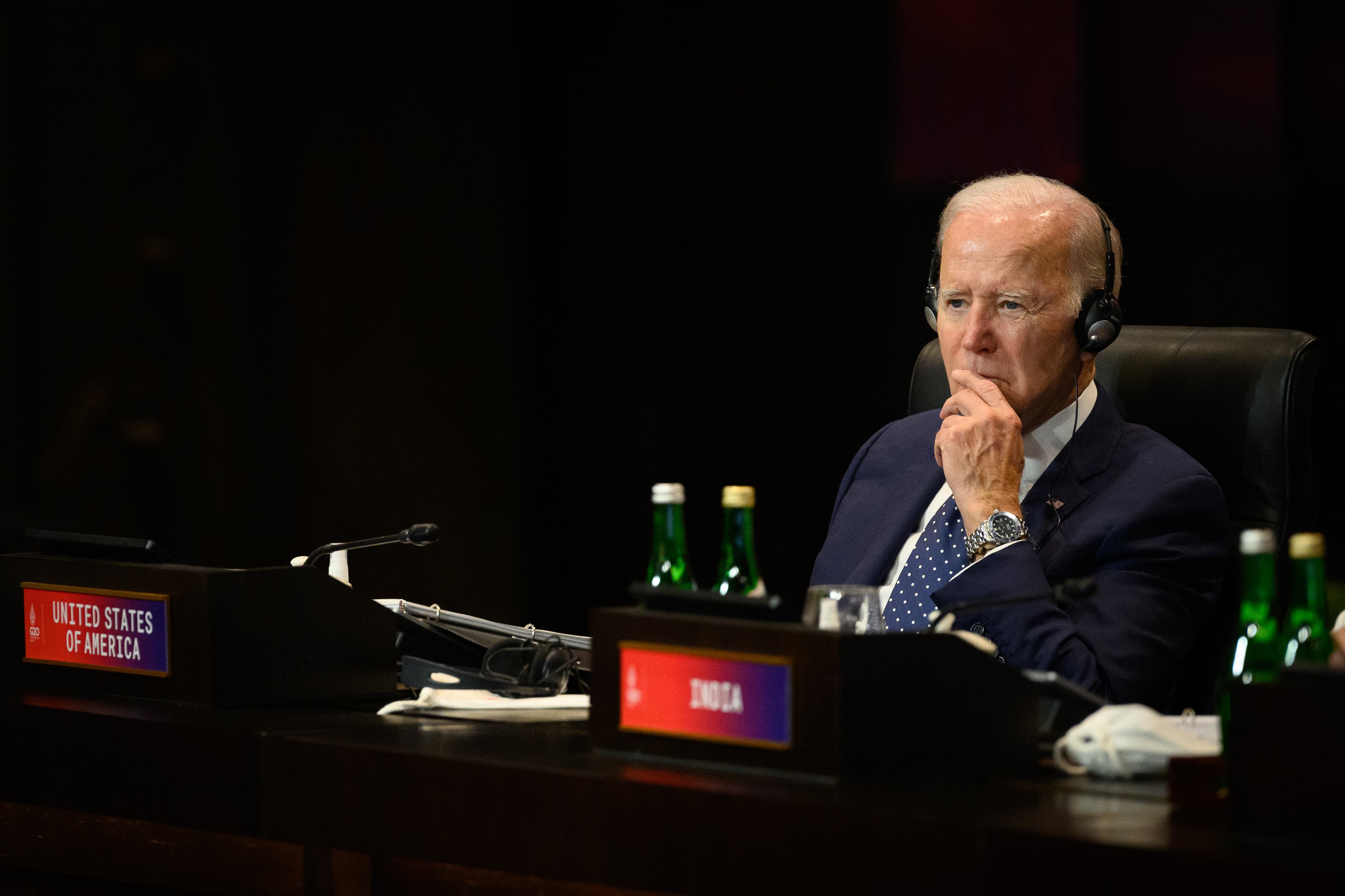 Joe Biden. (Photo by Leon Neal/Getty Images,)