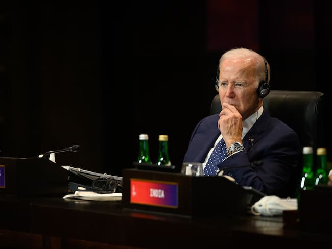 Joe Biden. (Photo by Leon Neal/Getty Images,)