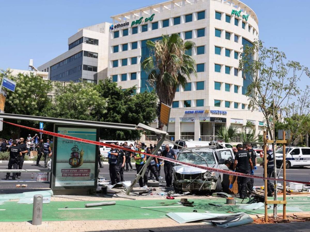 Ataque palestino dejó siete heridos por atropello en Tel Aviv