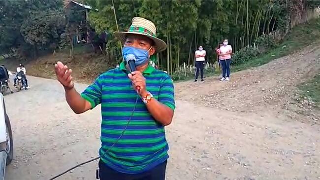 Ildo Pete, líder indígena, manifestó su repudio por lo sucedido en esa población . Foto: Cortesía
