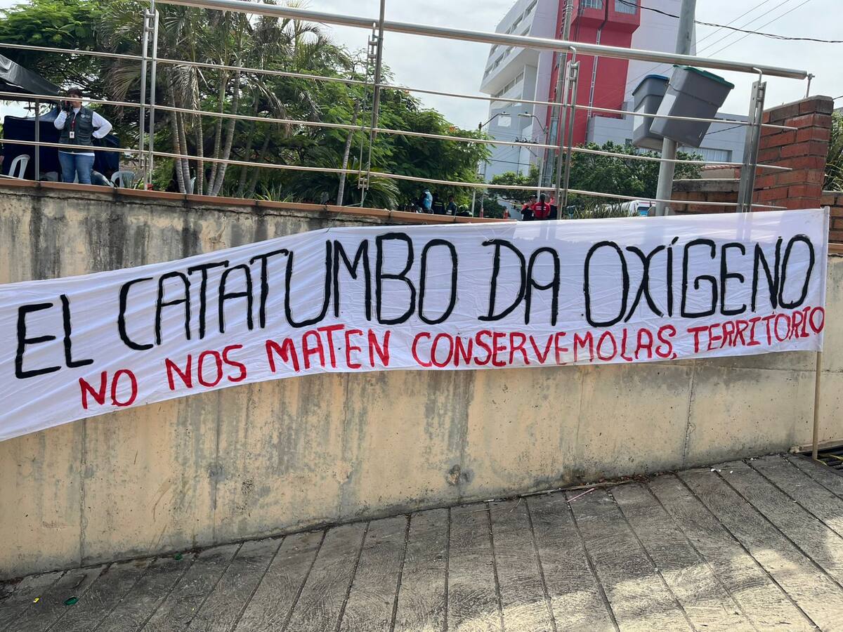Se cumple el quinto día de la minga indígena de la comunidad Motilón Barí en Cúcuta