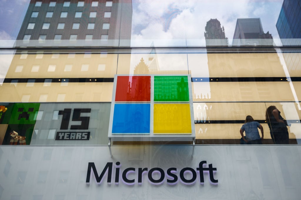 Microsoft logo. Foto: Getty Images.