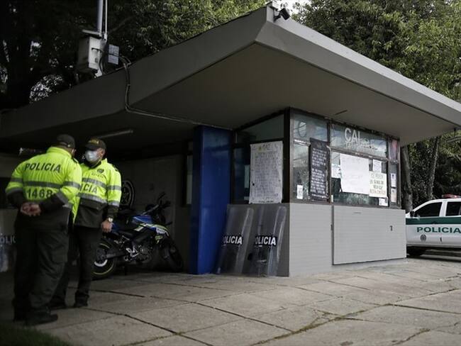 CAI de Bogotá donde se presentó la muerte de Javier Ordóñez. Foto: Colprensa