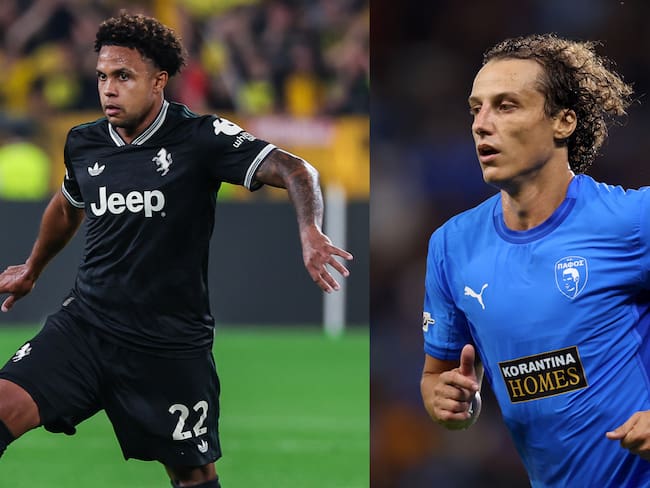Weston McKennie y David Luiz con la Juventus y el Pafos por la UEFA Champions League. FOTOS: Getty Images