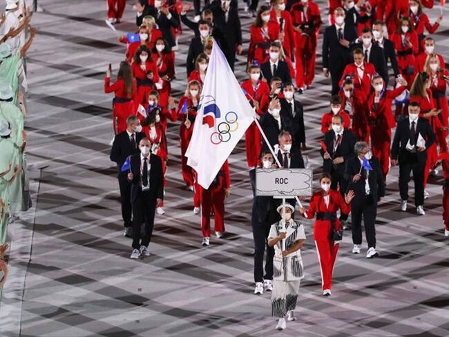Delegación rusa en los Juegos Olímpicos de Tokio. Foto: Getty Images