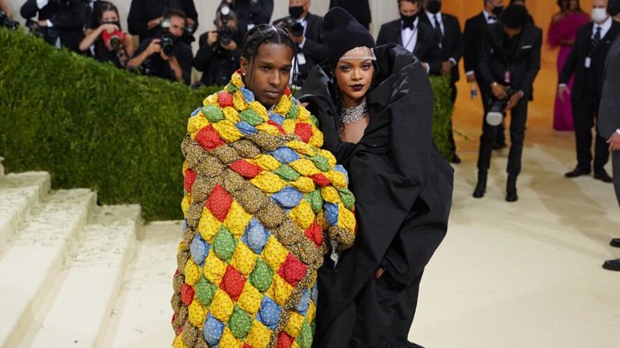 En la fotografía Rocky y Rihanna. Foto: Getty /  Sean Zanni/Patrick McMullan.