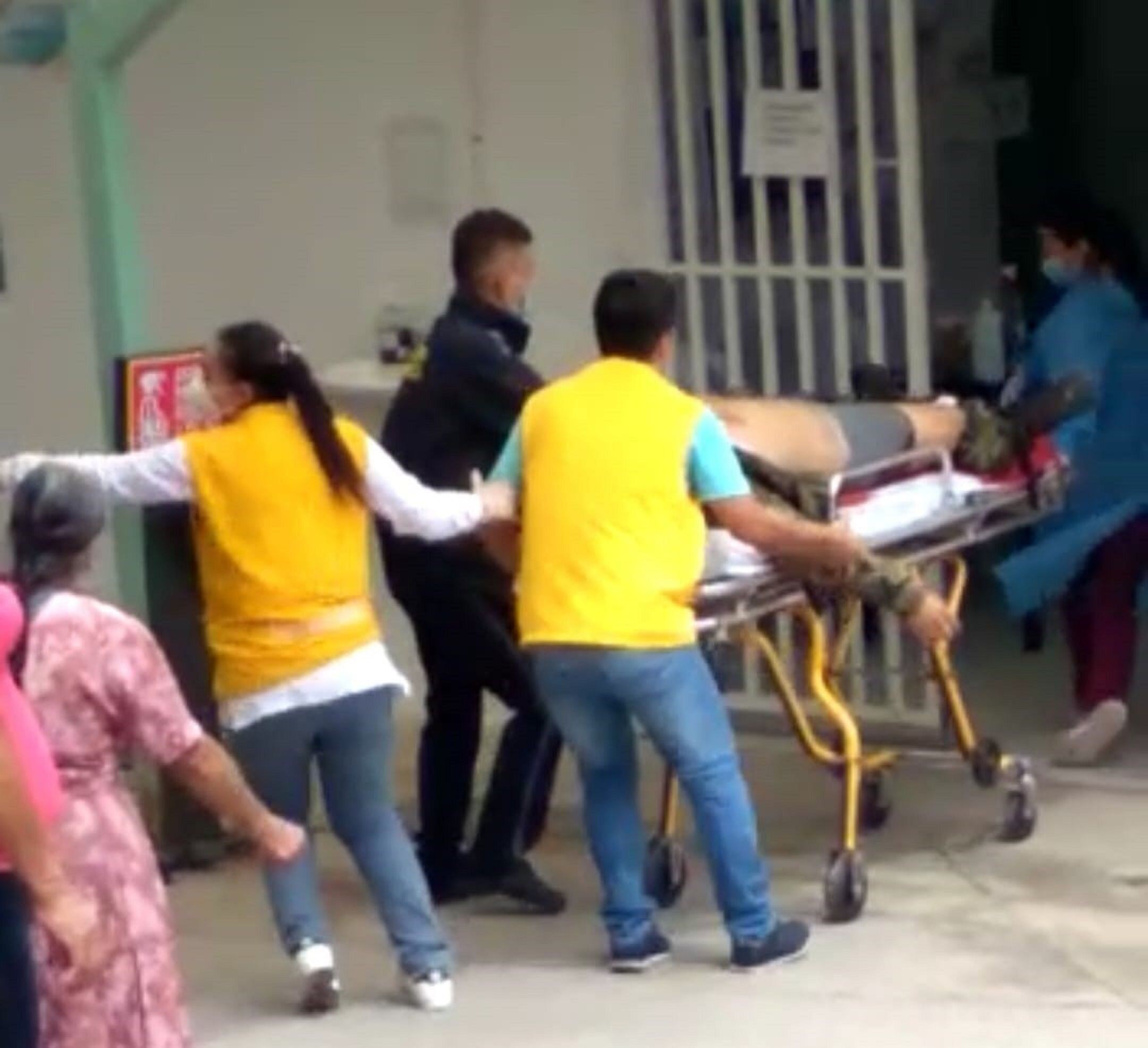 Algunos heridos fueron remitidos al centro asistencial más cercano. Crédito: Cortesía. 