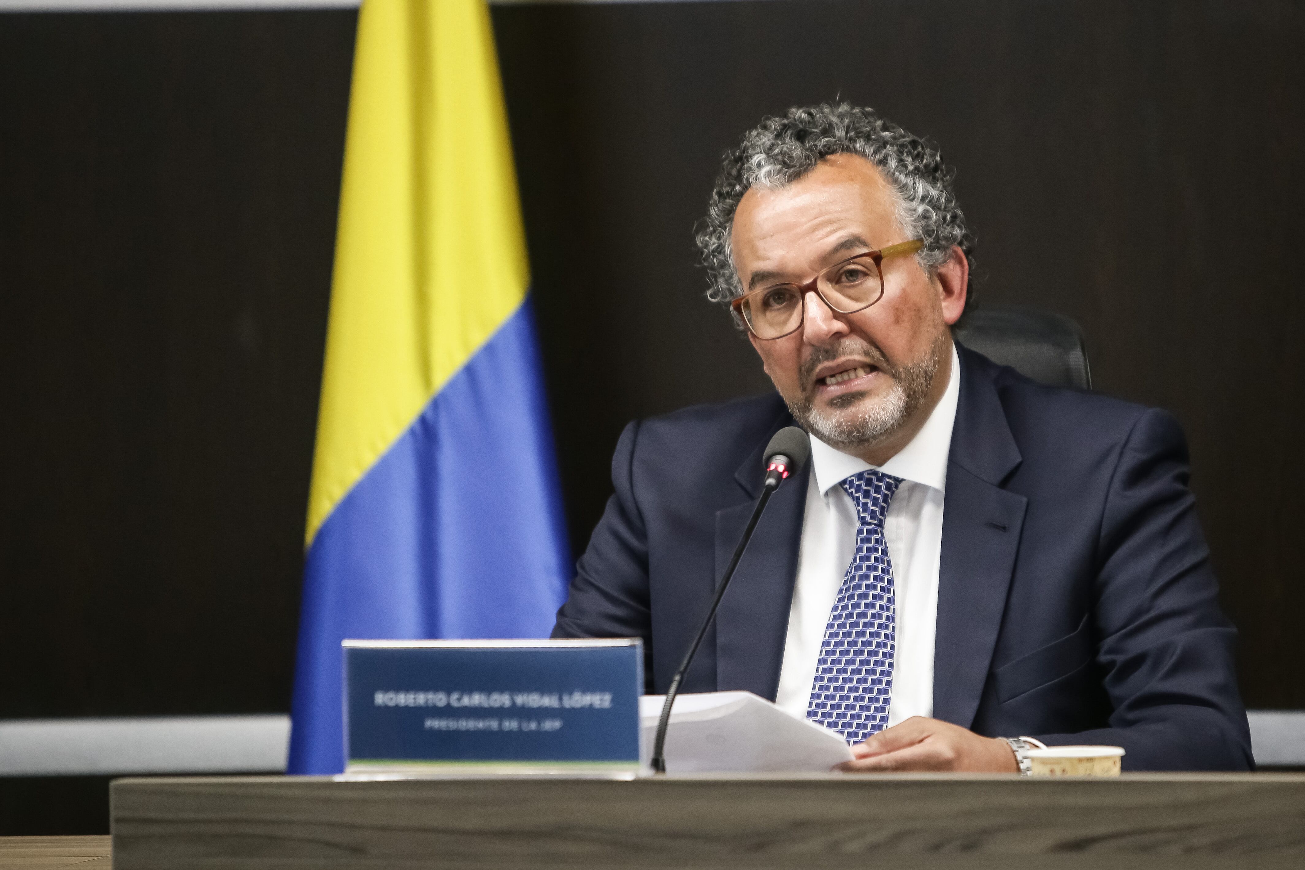 BOGOTÁ, 6 de marzo de 2023. El presidente de la jurisdicción magistrado Roberto Carlos Vidal. (Colprensa - John Paz)
