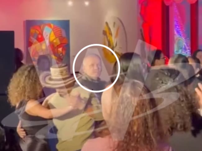 Carlos Ramón González, de parranda vallenata en Nicaragua. Foto: Captura de video