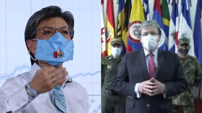 La alcaldesa de Bogotá reaccionó a las declaraciones del ministro de Defensa, Carlos Holmes Trujillo. Foto: Colprensa / CAMILA DÍAZ