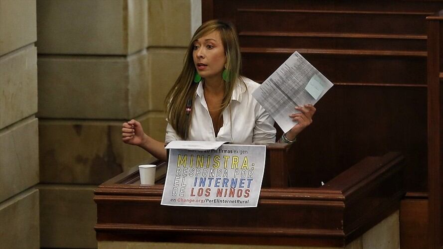 Katherine Miranda radica tutela en contra de la mesa directiva de la Cámara de Representantes. Foto: Colprensa