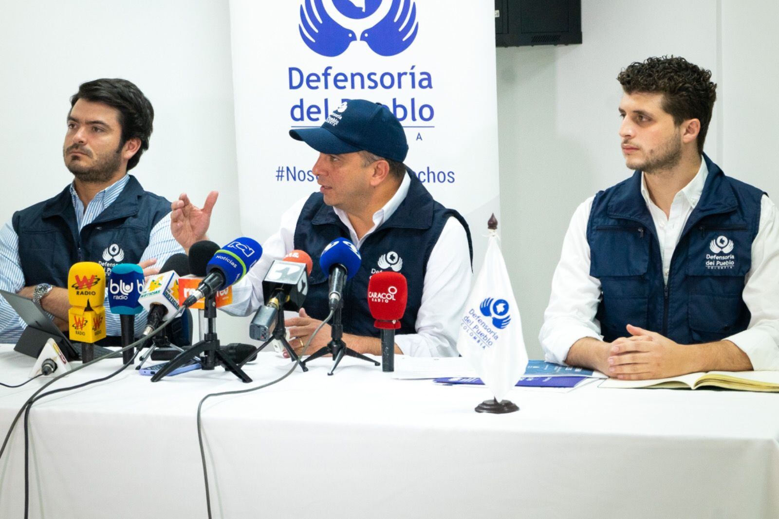 Rueda de prensa en Barranquilla. Foto: Defensoría del Pueblo.