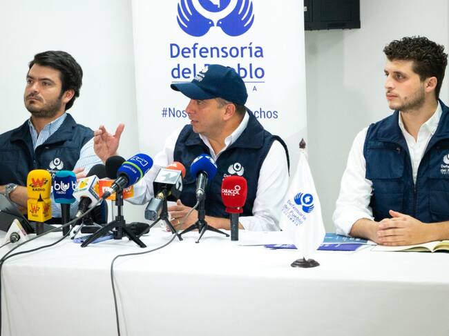 Rueda de prensa en Barranquilla. Foto: Defensoría del Pueblo.